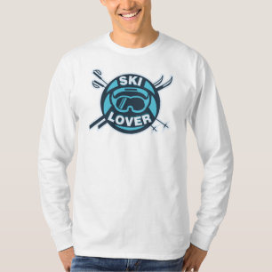 T-shirt Ski amoureux Hiver Montagnes de neige Sports