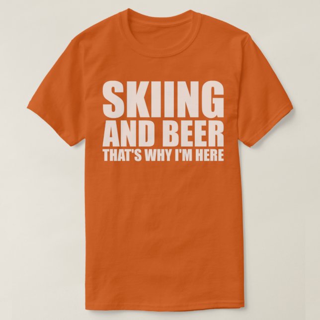T-shirt Ski amusant (Design devant)