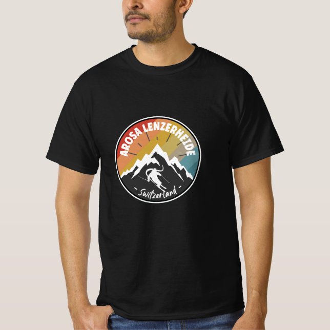 T-shirt Ski Arosa Lenzerheide - Suisse (Devant)