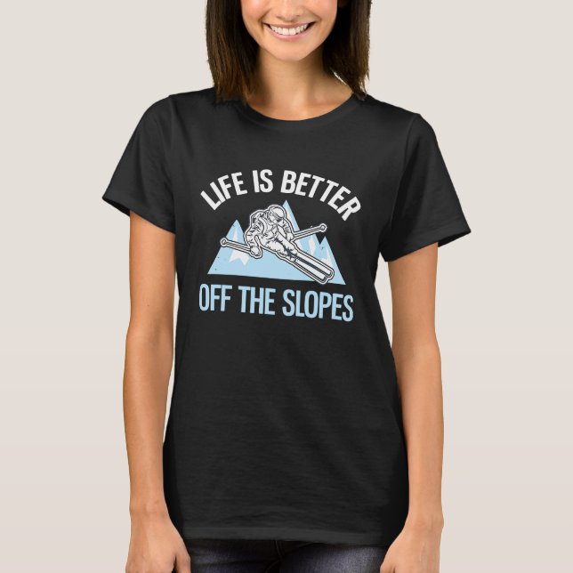 T-shirt Ski Au Large Des Pistes Freeride (Devant)