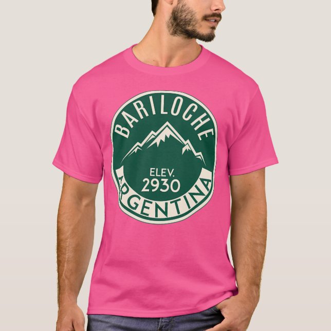 T-shirt Ski Bariloche Argentine Apres Ski Mountains Bas (Devant)