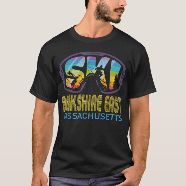 T-shirt Ski Berkshire Est Massachusetts Ski Vacances (Devant)