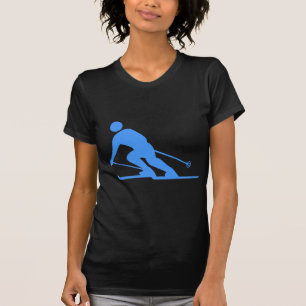T-shirt Ski - Bleu bébé