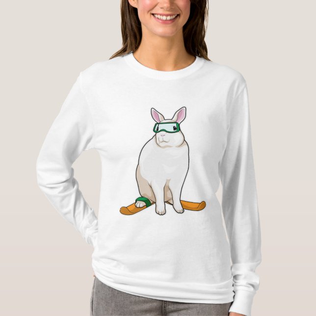 T-shirt Ski Bunny Skier (Devant)