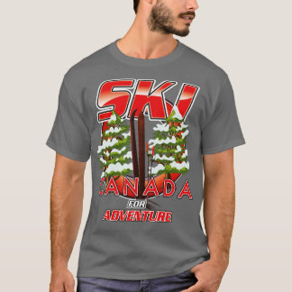 T-shirt Ski Canada pour l'aventure