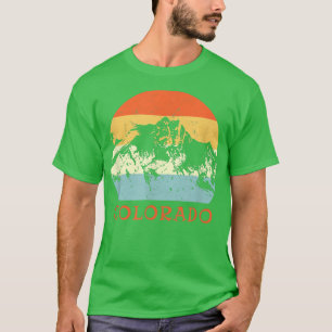 T-shirt Ski Colorado Vintage Retro Vacances ski de neige