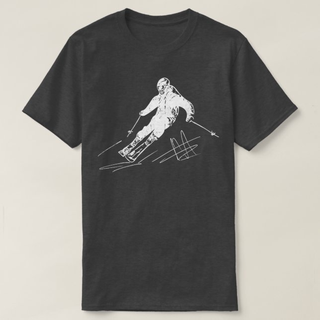 T-shirt Ski cool Lover Snow Mountain Ski Sports Ski (Design devant)