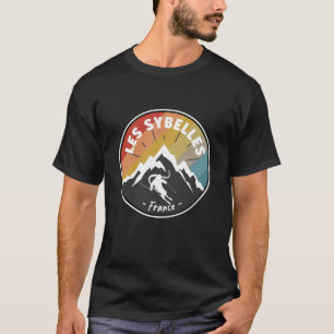 T-shirt Ski Dans Les Sybelles France Lined