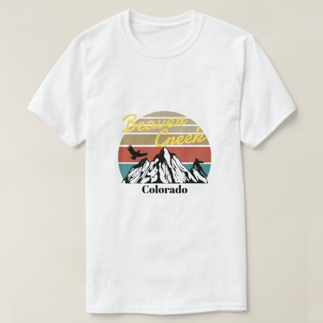 T-shirt Ski de Beaver Creek - Colorado (Design devant)