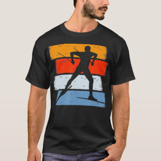 T-shirt ski de fond vintage ski de fond