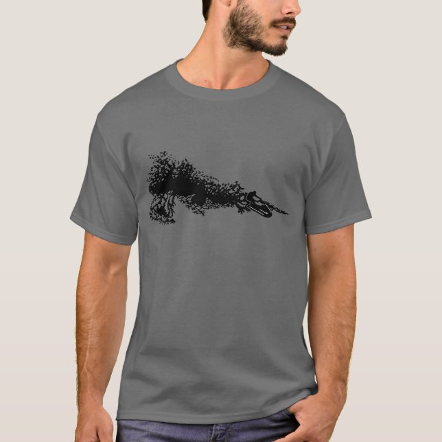 T-shirt Ski de jet sur la vague (Devant)
