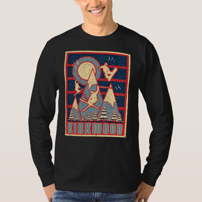 T-shirt Ski de Kirkwood 80s (Devant)