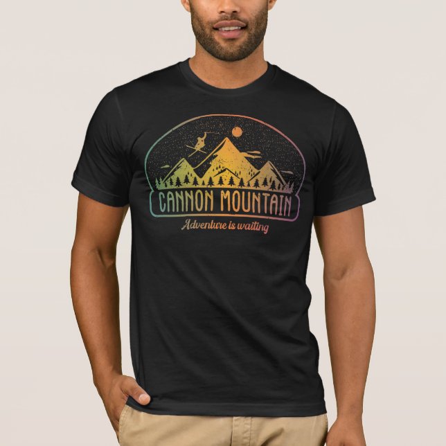 T-shirt Ski de montagne de Cannon (Devant)