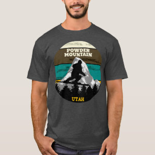 T-shirt Ski de montagne en poudre pistes Utah