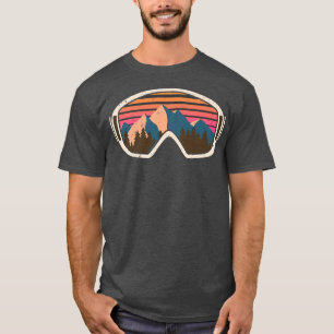 T-shirt Ski De Neige Goggle Sports D'Hiver Alpine Downhill