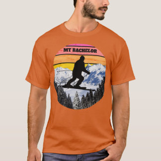 T-shirt Ski De Neige Mont Bachelor Champs De Ski Oregon Am