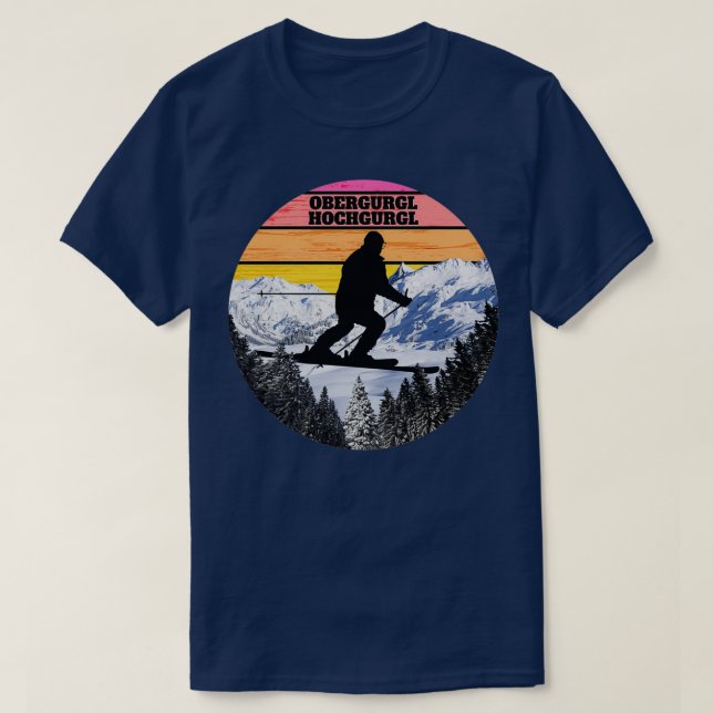 T-shirt Ski de neige Obergurgl Hochgurgl Skields Autriche (Design devant)