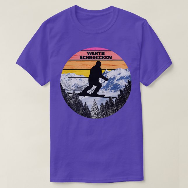 T-shirt Ski de neige Warth Schroecken Champs de ski Autric (Design devant)