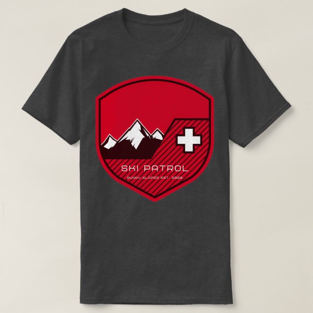 T-shirt Ski de patrouille Premium (Design devant)