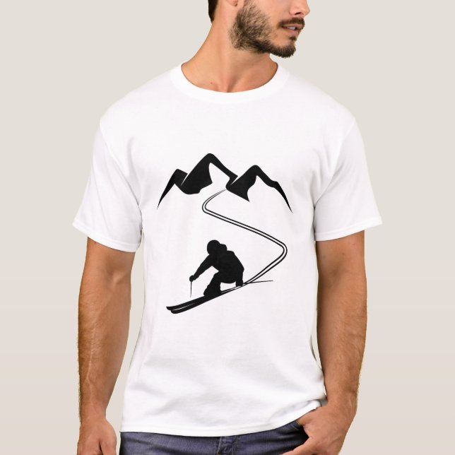 T-shirt Ski de randonnée (Devant)