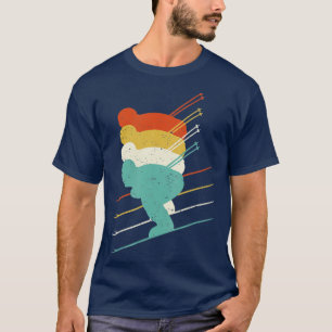 T-shirt Ski de ski Vintage de Retro