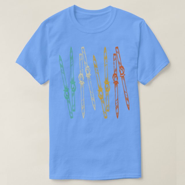T-shirt Ski de ski vintage Retro Ski (Design devant)