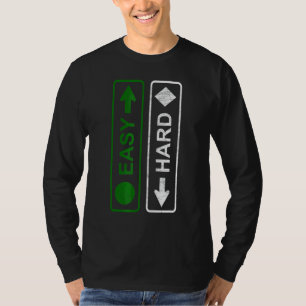 T-shirt Ski de snowboard Je suis facile et je suis dur ins