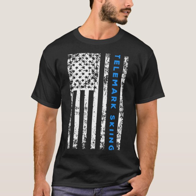 T-shirt Ski de télémark (Devant)