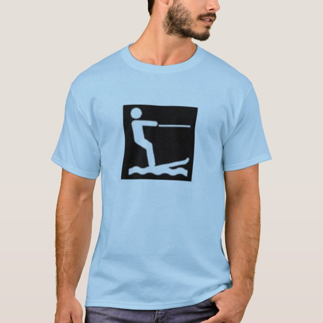 T-shirt ski d'eau (Devant)