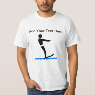 T-shirt Ski d'eau fait sur commande