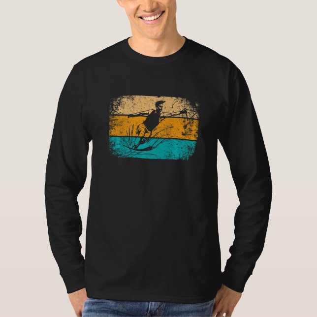 T-shirt Ski d'eau Vintage rétro (Devant)