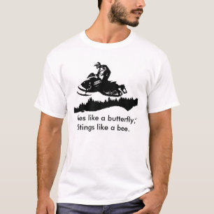 T-shirt ski-doo-bkg.ai, mouches comme un papillon,