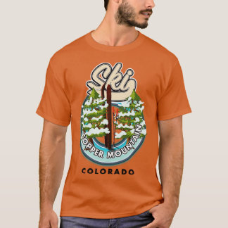 T-shirt Ski du Colorado de la montagne de cuivre