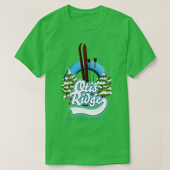 T-shirt ski du Massachusetts d'Otis Ridge (Design devant)
