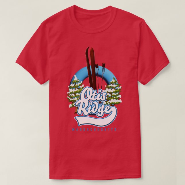 T-shirt ski du Massachusetts d'Otis Ridge (Design devant)