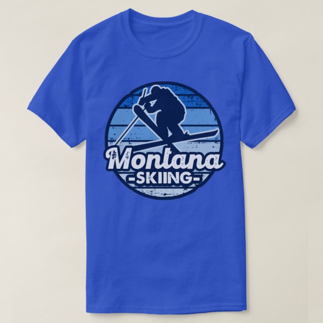 T-shirt Ski du Montana (Design devant)