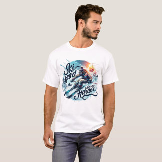 T-shirt Ski dur, Apres plus dur | Apres Skier