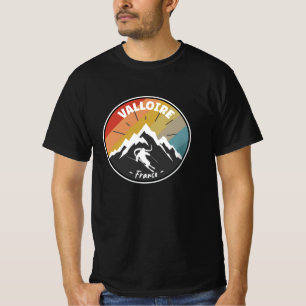 T-shirt Ski En France Valloire