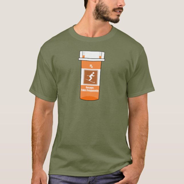 T-shirt Ski Est Ma Drogue (Devant)