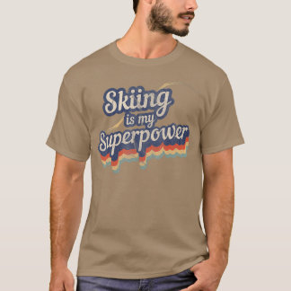 T-shirt Ski Est Mon Instructeur De Ski De Superpuissance