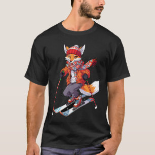 T-shirt Ski Fox Skier Ski Ski Hiver Neige 1