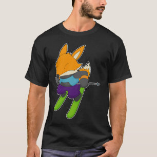 T-shirt Ski Fox Skier Sports d'hiver