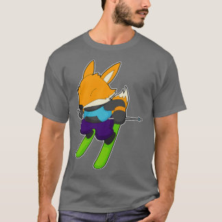 T-shirt Ski Fox Skier Sports d'hiver