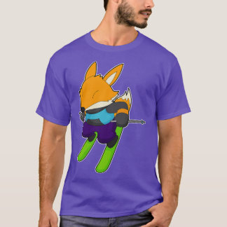 T-shirt Ski Fox Skier Sports d'hiver