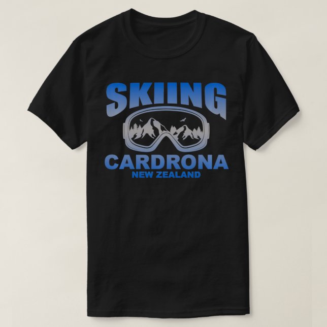 T-shirt Ski Goggles drona Nouvelle-Zélande (Design devant)