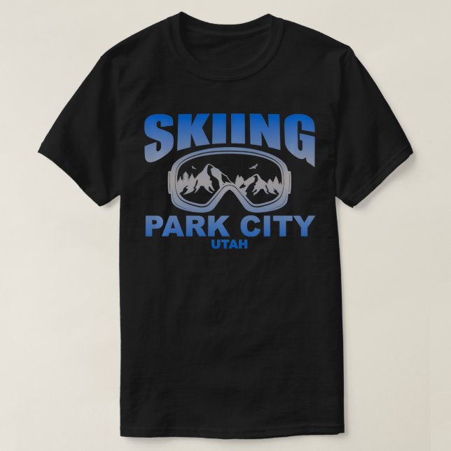 T-shirt Ski Goggles Park City Utah (Design devant)