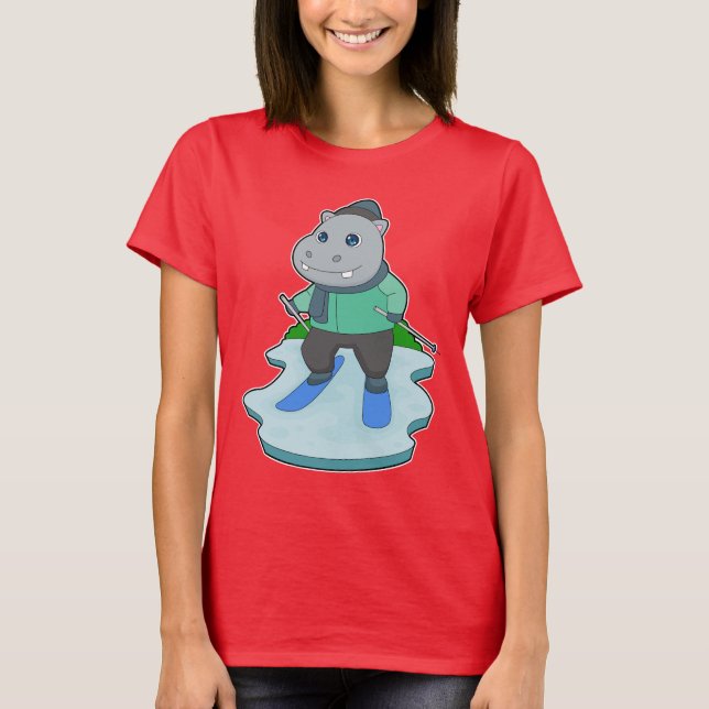 T-shirt Ski Hippo (Devant)