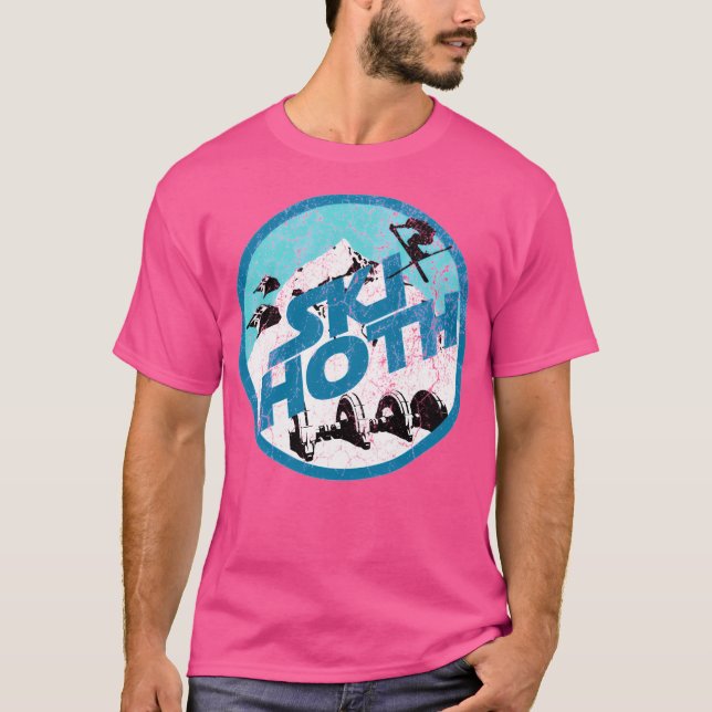 T-shirt Ski Hoth - Ski bleu (Devant)