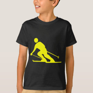 T-shirt Ski - Jaune