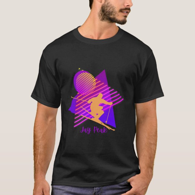 T-shirt Ski Jay Peak Vermont dans les années 90 (Devant)